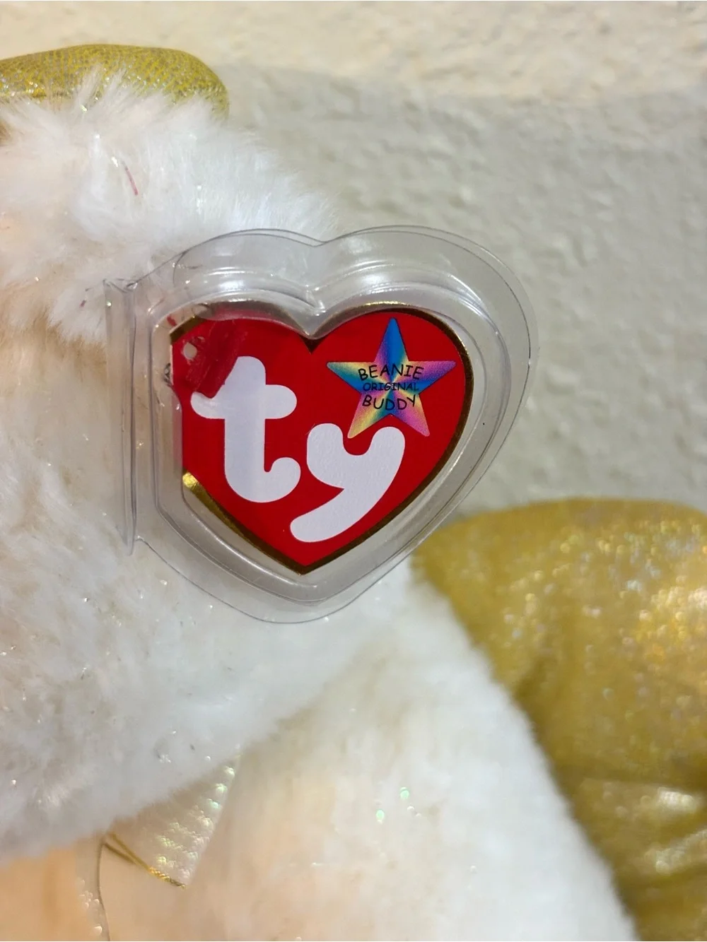 Vintage Ty Beanie Buddy Halo II with Brown nose